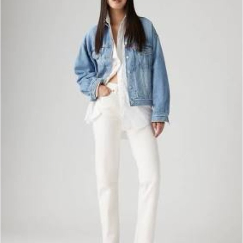 NWT Levis Wedgie Straight Classic White Women's Jeans